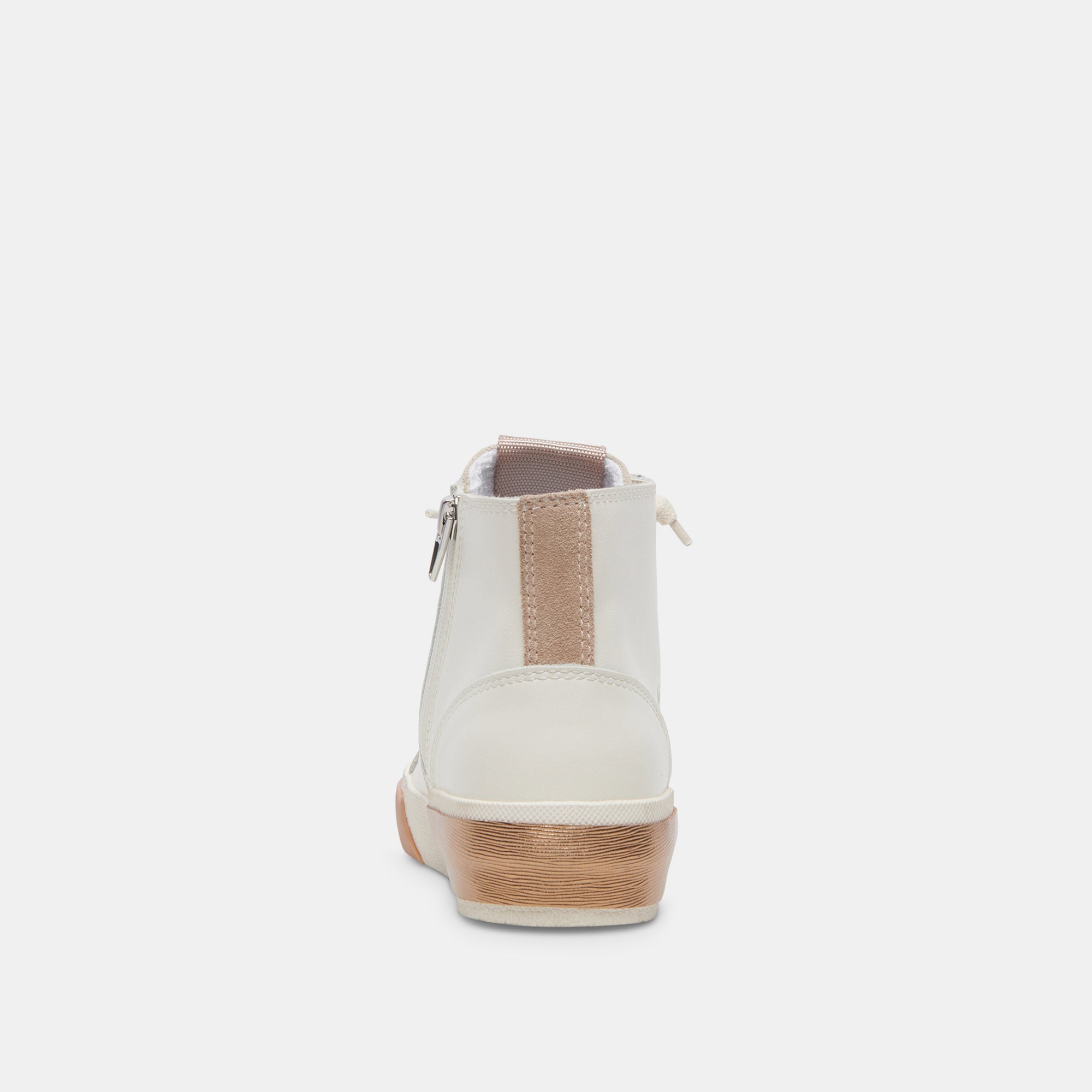ZOHARA White & Tan Leather Sneakers for Women - Comfortable Casual Walking Shoes | Perfect for Work, Travel & Everyday Wear