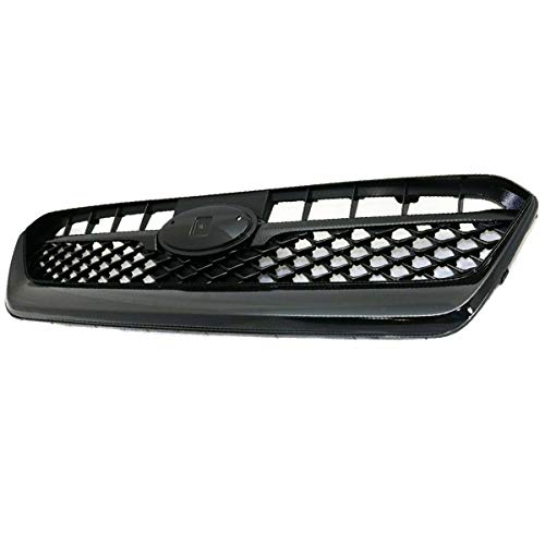 Compatible Front Grille Assembly for 2015-2017 Subaru WRX 2.0L Turbo Sedan - Primed Plastic Replacement Part - Perfect for Car Upgrades & Customization