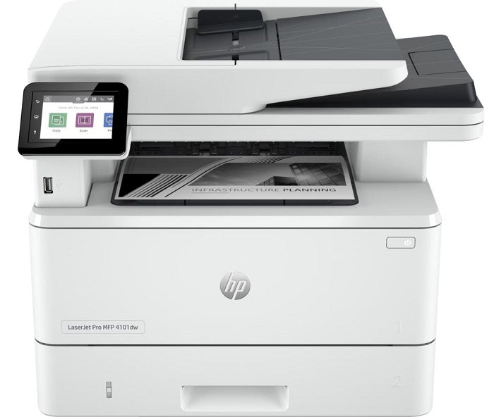 Refurbished HP LaserJet Pro 4101dw Wireless Laser Printer - All-in-One Printer with Copy, Scan & Fax | Home Office & Small Business Printing Solution