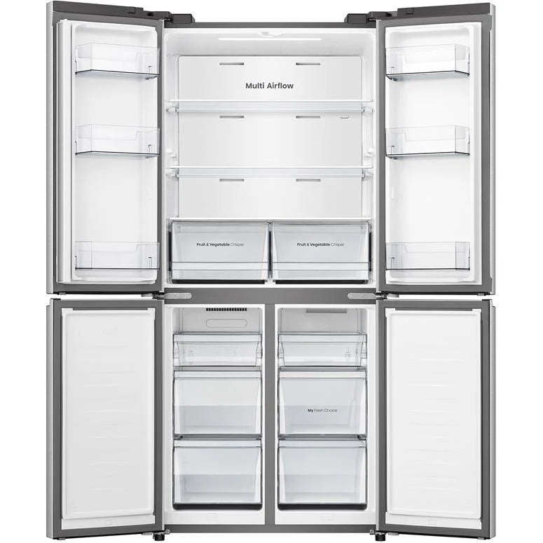 Hisense HRCD483G 483L White Glass French Door Refrigerator - PureFlat Design, Energy Efficient, 3-Year Warranty - Perfect for Modern Kitchens & Open-Concept Homes
