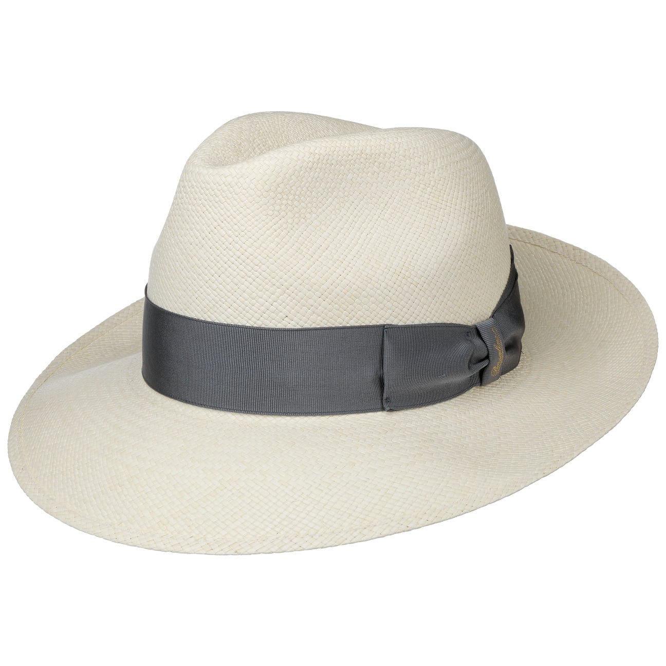 Borsalino Amedeo Bogart Panama Hat for Men - Classic Summer Straw Fedora for Outdoor, Beach & Travel - Lightweight & Breathable Sun Protection