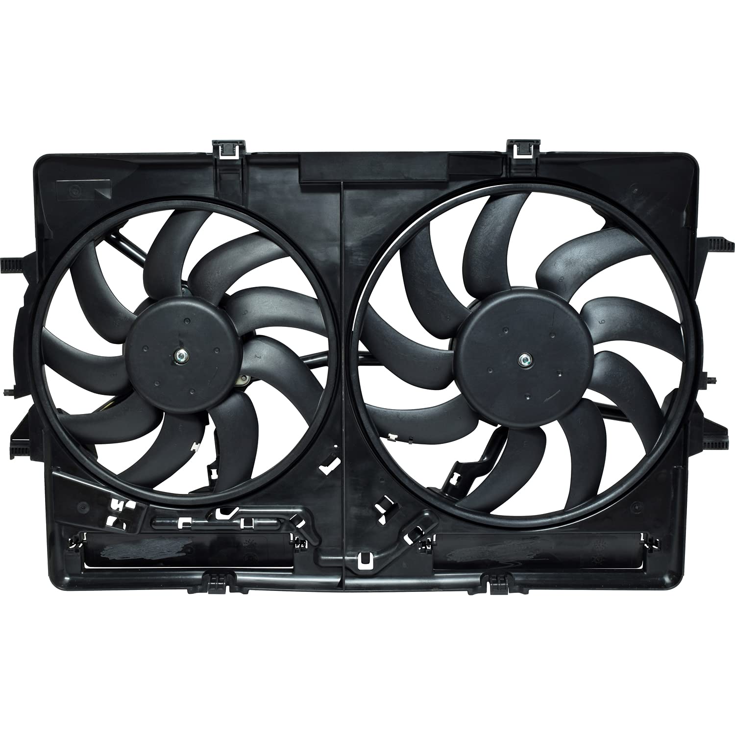 FA 50542C Dual Radiator and Condenser Fan Assembly - High Performance Cooling System for Cars, Trucks & SUVs - Perfect for Engine Overheating Prevention & AC System Maintenance