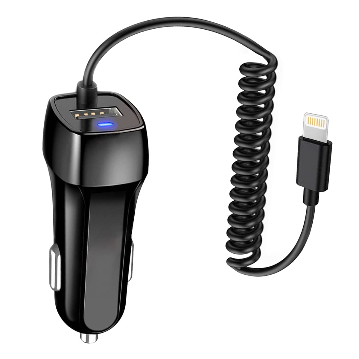 Fast Charging Unbreakable Car Charger for iPhone 14/13/12/11 Pro Max & Older Models - Durable Compact USB C Car Phone Charger Adapter - Perfect for Road Trips & Daily Commutes