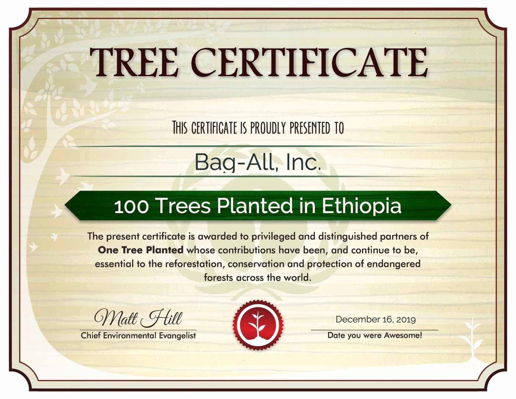 Plant A Tree - Eco-Friendly Tree Planting Kit for Home & Garden | Perfect for Earth Day, Backyard Landscaping & Sustainable Living