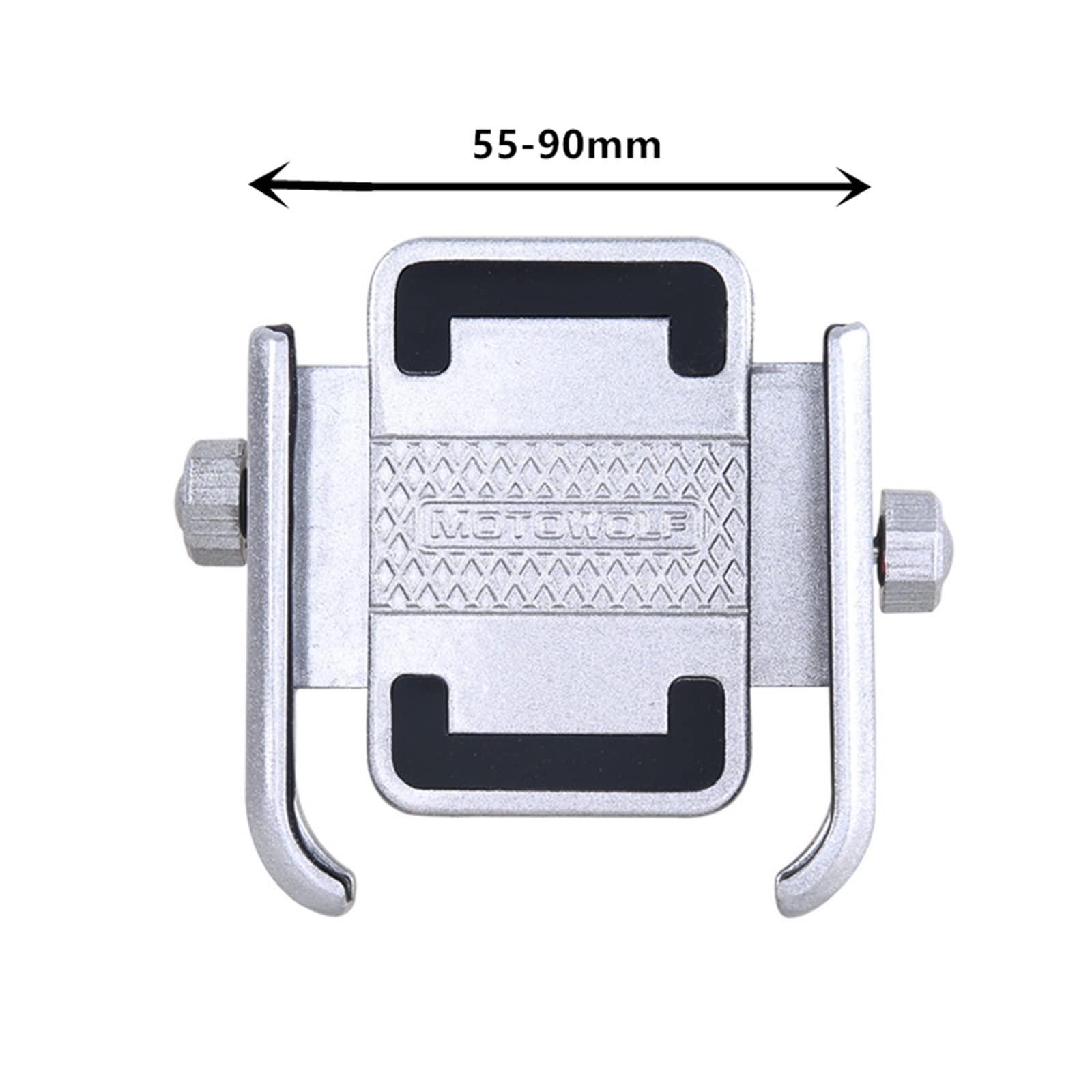 Universal Aluminum Alloy Bike Phone Mount - 360° Rotatable Motorcycle Handlebar Bracket for iPhone & Android (Black/Red) - Perfect for Cycling, Commuting & Outdoor Adventures