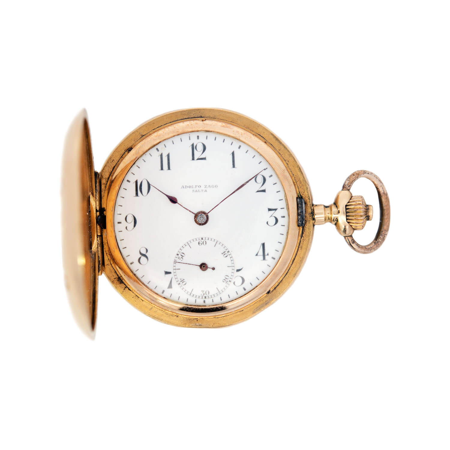 Vintage Movado Art Nouveau 1910 International Expo 18k Rose Gold Pocket Watch with 1ctw Rose Cut Diamonds - Antique Collector's Timepiece for Special Occasions & Luxury Gifts