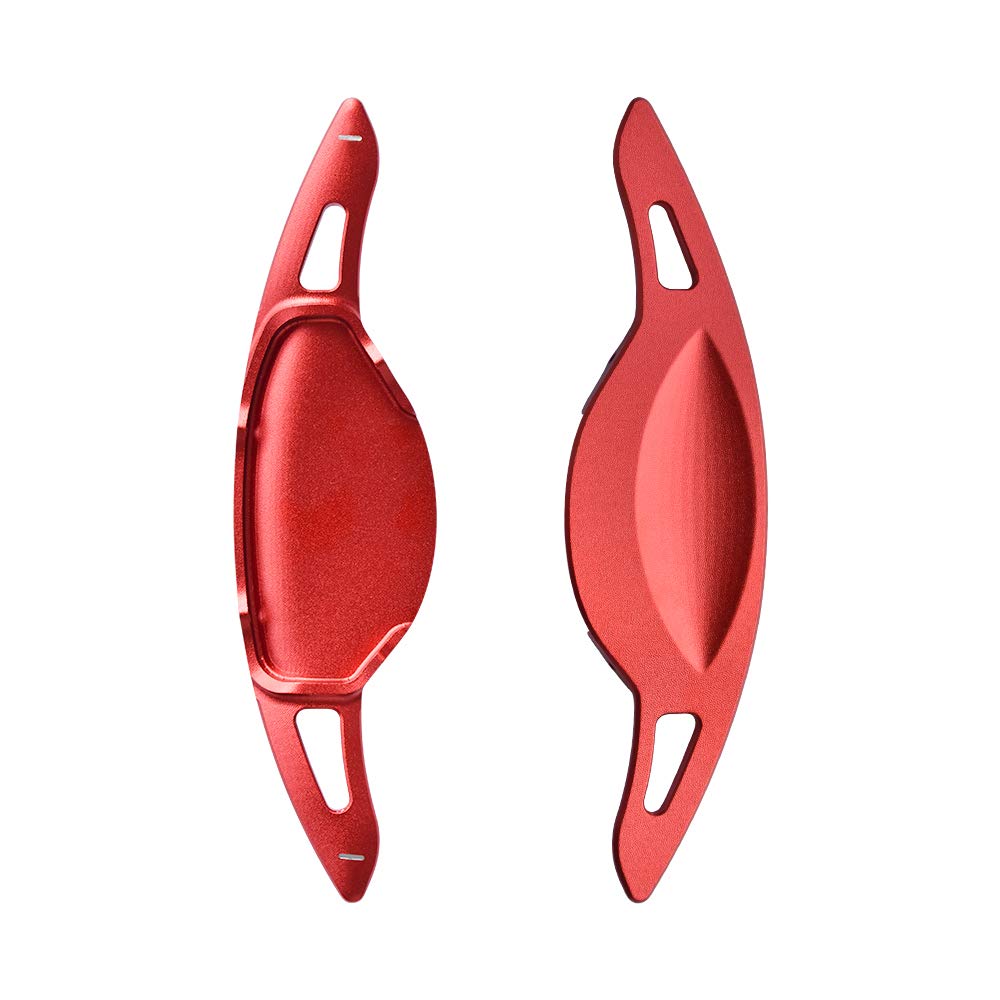 SANRILY Metal Steering Wheel Paddle Shifter Extensions for 2019-2023 Nissan Altima - Red Interior Decoration Accessories | Enhance Driving Experience & Sporty Look