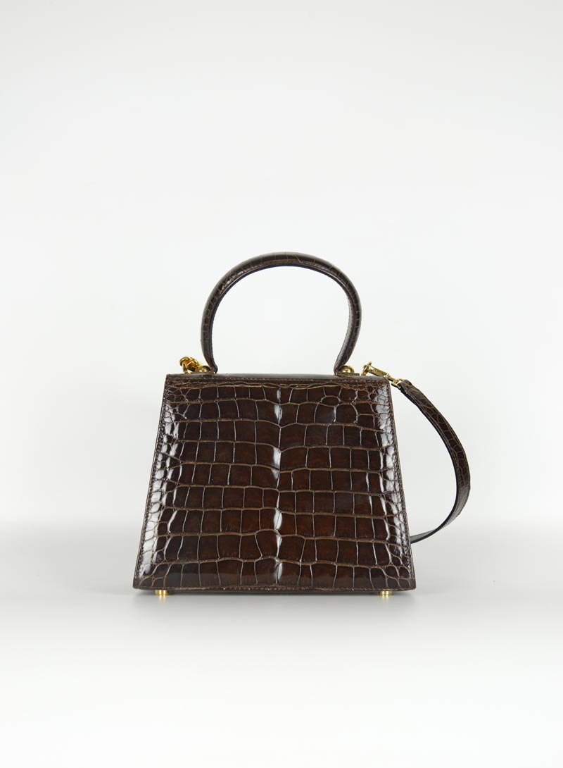 Ferragamo Brown Coco Leather Iconic Bag - Luxury Handbag for Women, Perfect for Office, Parties & Everyday Use