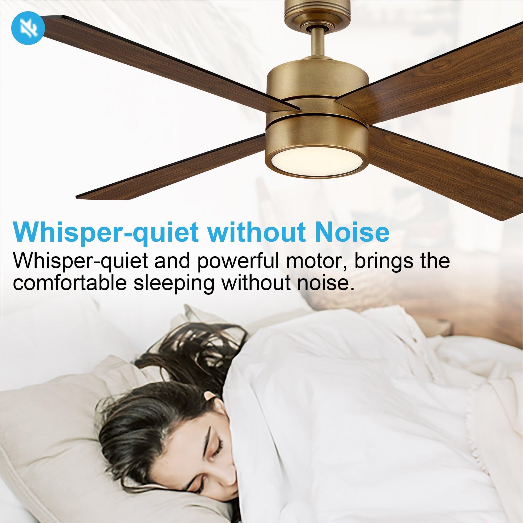 52 Inch Bucholz Industrial Ceiling Fan with Dimmable LED Light - Perfect for Warehouses, Garages, and Large Commercial Spaces