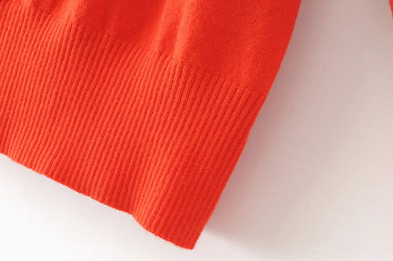 Stylish Women's Long Sleeve Pullover Sweater - Cozy Knit Winter Top for Casual Wear & Office Outfits