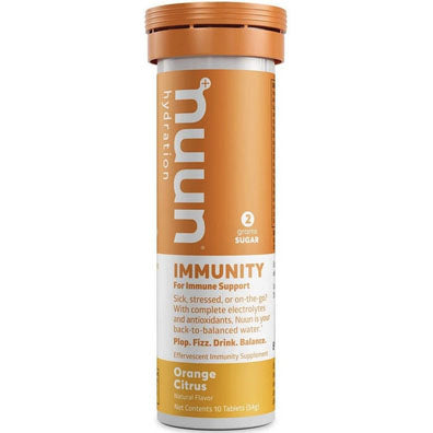 NUUN Immunity Hydration Tablets - Orange Citrus Flavor with Vitamin C & Zinc for Immune Support | Electrolyte Drink Mix for Travel, Workout & Daily Wellness