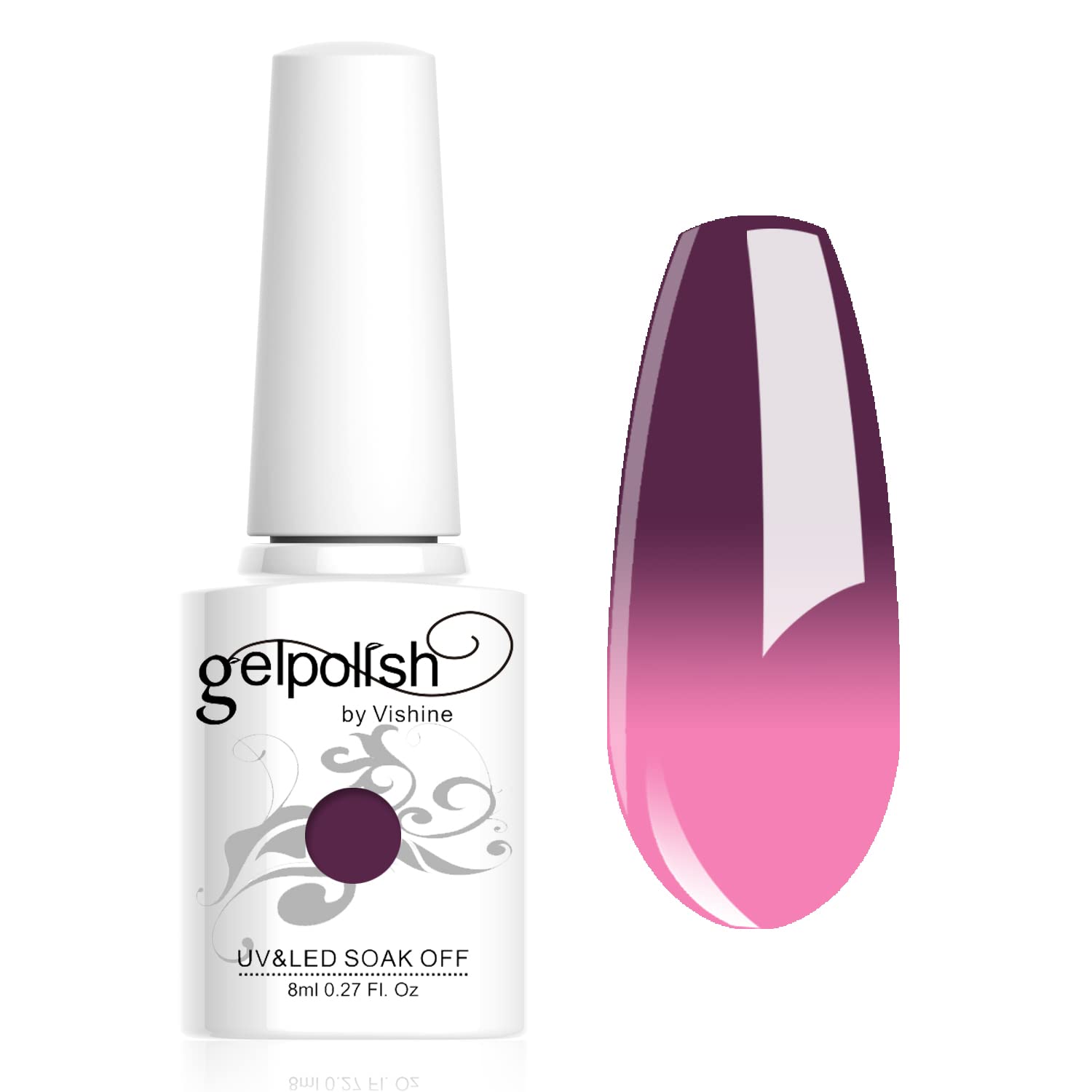 Vishine Mood & Temperature Color Changing Gel Nail Polish - 1Pcs DIY Nail Art Manicure Kit for Salon & Home Use - Perfect for Parties, Weddings, and Special Occasions