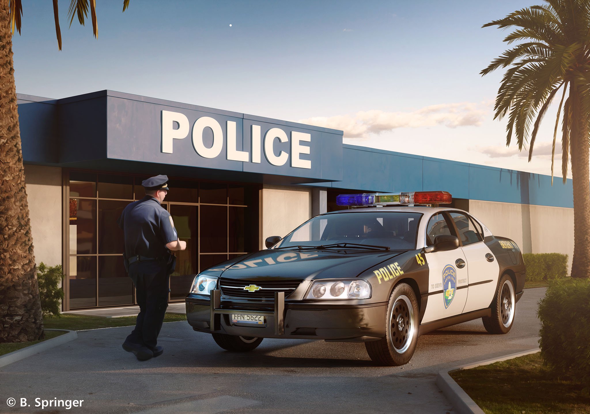 Revell 1:24 Scale Model '05 Chevy Impala Police Car - Perfect for Collectors, Hobbyists & Die-Cast Car Enthusiasts | Display, Gifts & DIY Projects