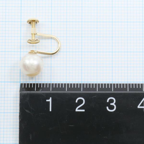 18K Yellow Gold Pearl Earrings for Women - Classic Elegant Stud Earrings with Real Pearls - Perfect for Weddings, Parties & Special Occasions