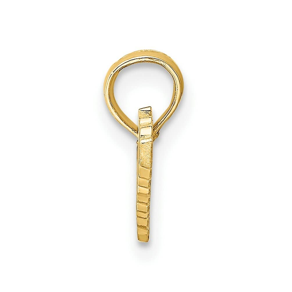 14K Yellow Gold Teacher Charm Pendant - Elegant Jewelry Gift for Educators, Appreciation Day, Retirement & Graduation - Perfect for Necklaces & Bracelets