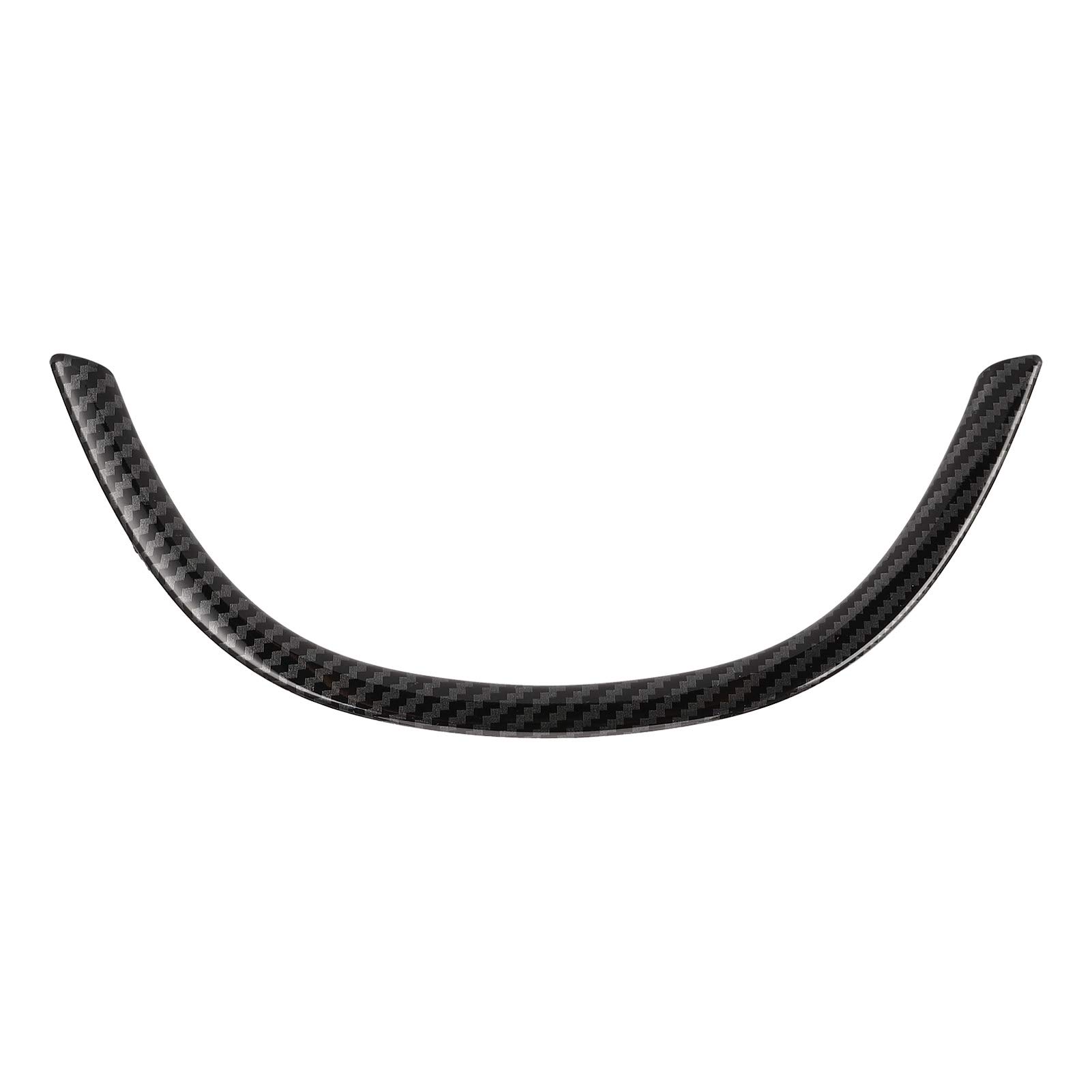 Ymiko Carbon Fiber Steering Wheel Cover Trim Sticker for BMW 5 Series F10 (2011-2017) - Bright Black Interior Decoration - Perfect for Car Customization & Luxury Upgrade
