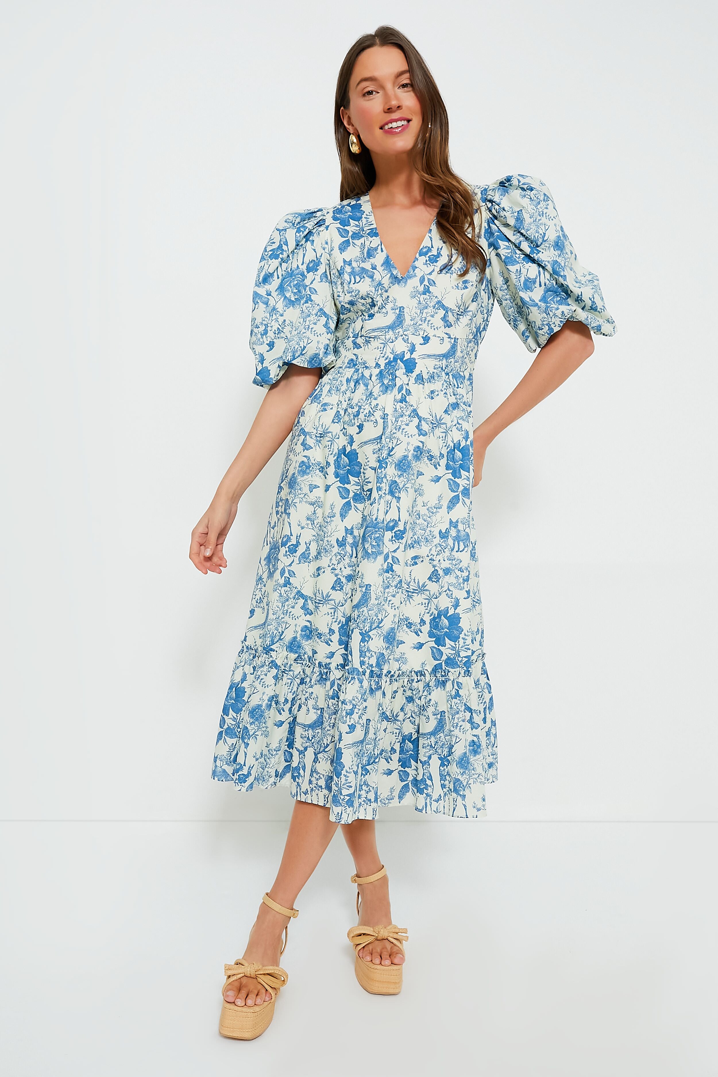 Blue Woodland Floral