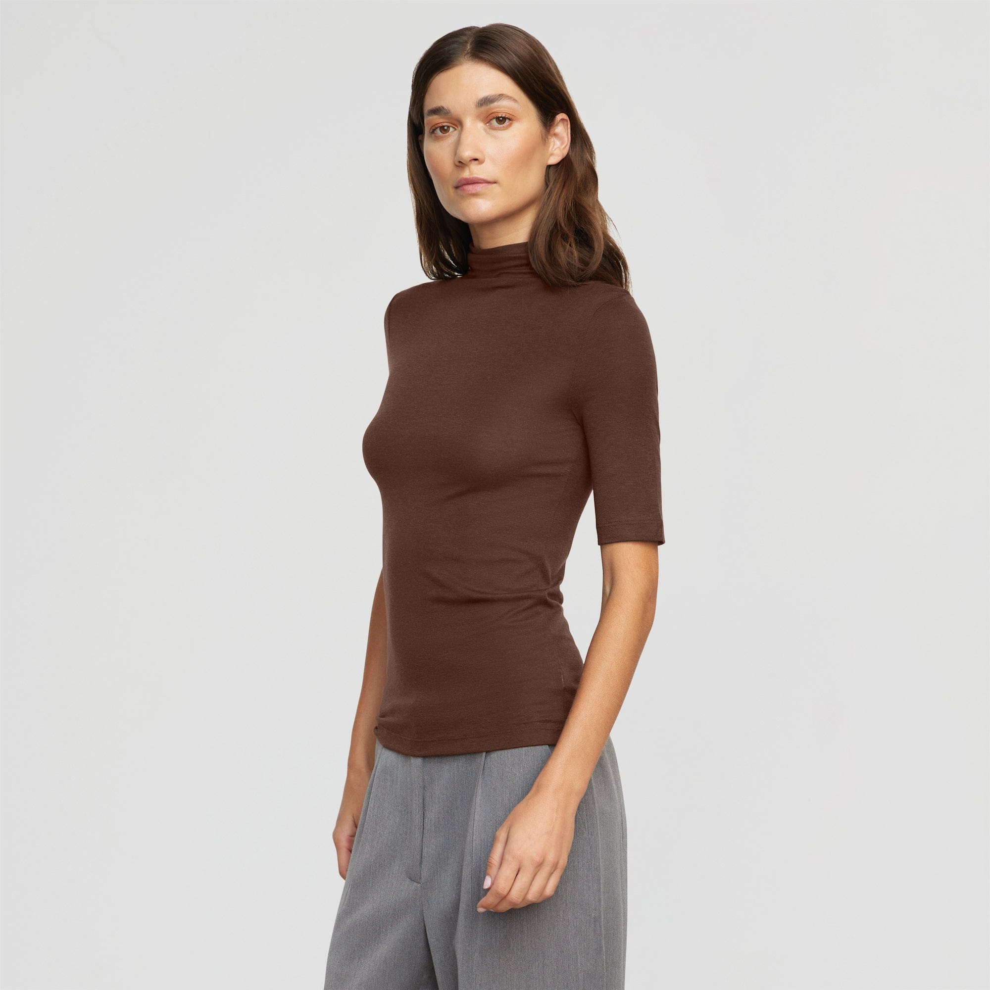 Gina Tencel Wool Semi-Sheer T-Shirt for Women | Soft Breathable Comfort | Perfect for Layering & Casual Outfits