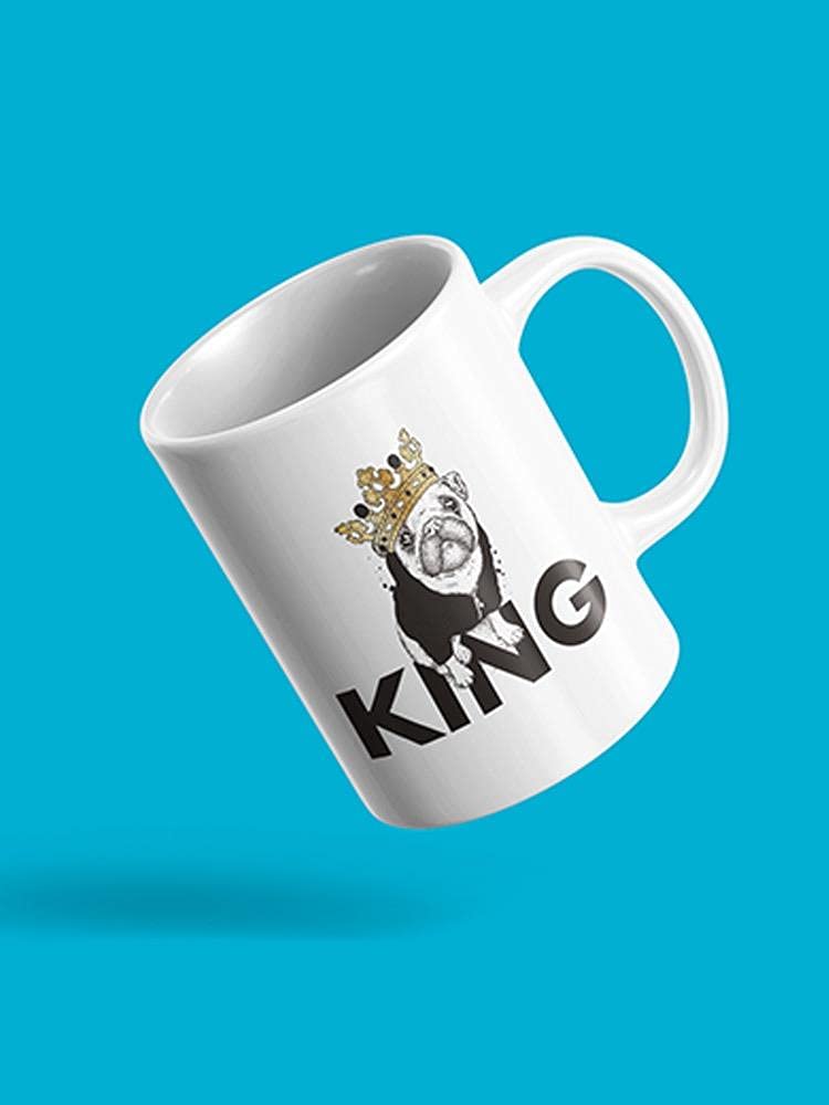 Royal Pug Crown Mug - Funny Unisex Coffee Cup for Office & Home