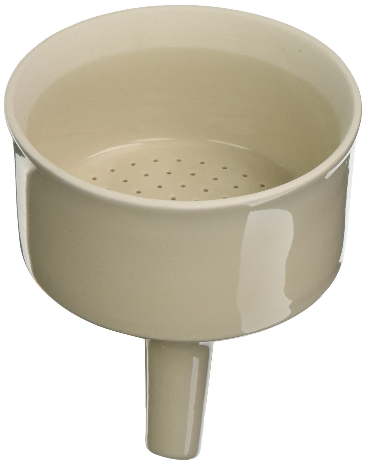60240 Porcelain Ceramic Buchner Funnel with Fixed Perforated Plate - 87mL Capacity Lab Filtration Equipment for Chemistry Experiments & Scientific Research
