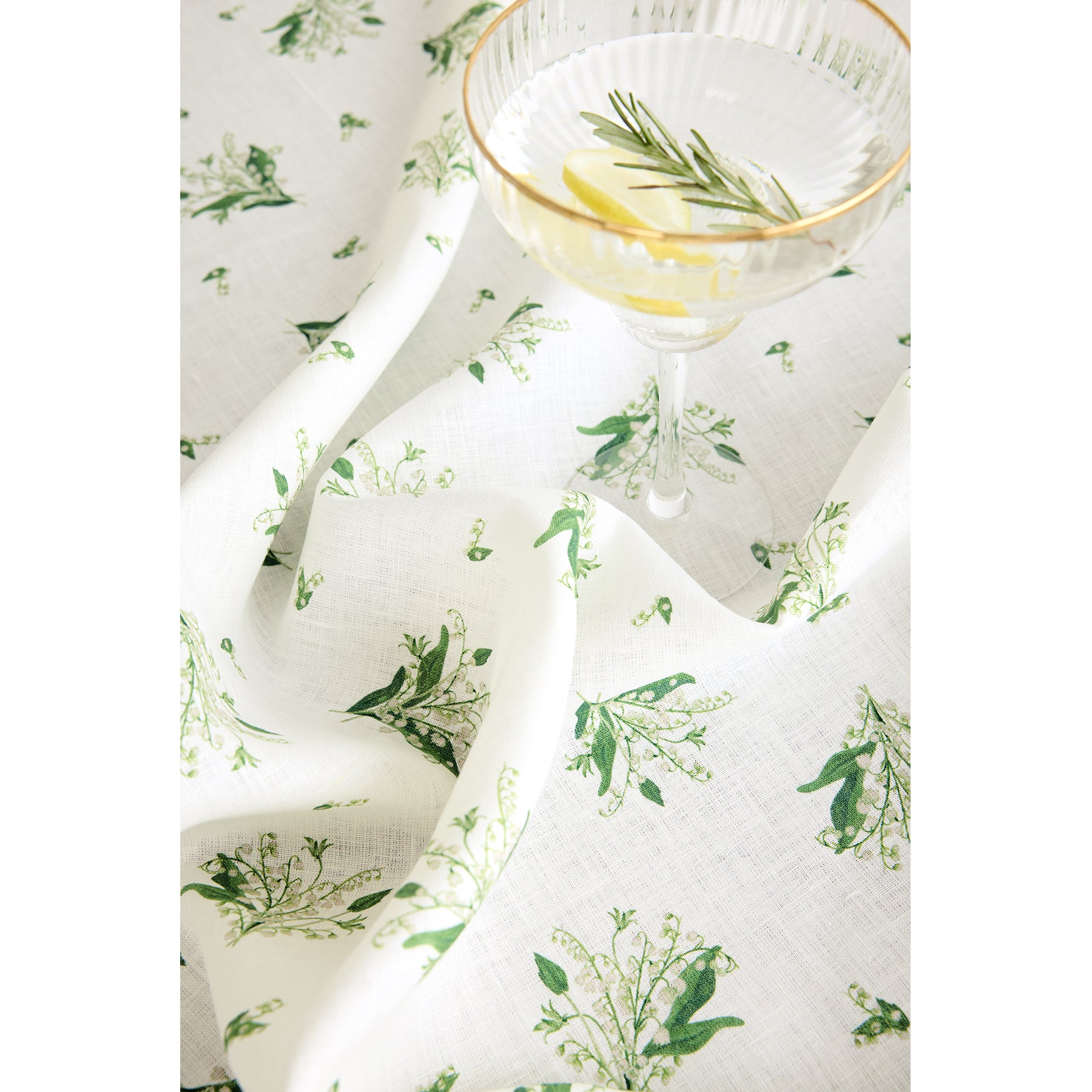 Elegant Lily of the Valley Placemats Set of 4 - Waterproof & Washable Table Mats for Dining, Kitchen, or Party Decor