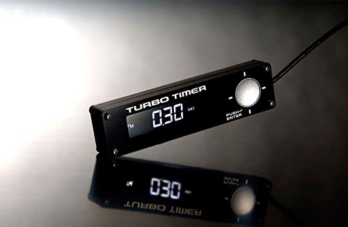 Universal White LED Digital Display Turbo Timer - Car Engine Turbocharger Protection Device with Time Delay Function | Perfect for Performance Cars & Racing Vehicles
