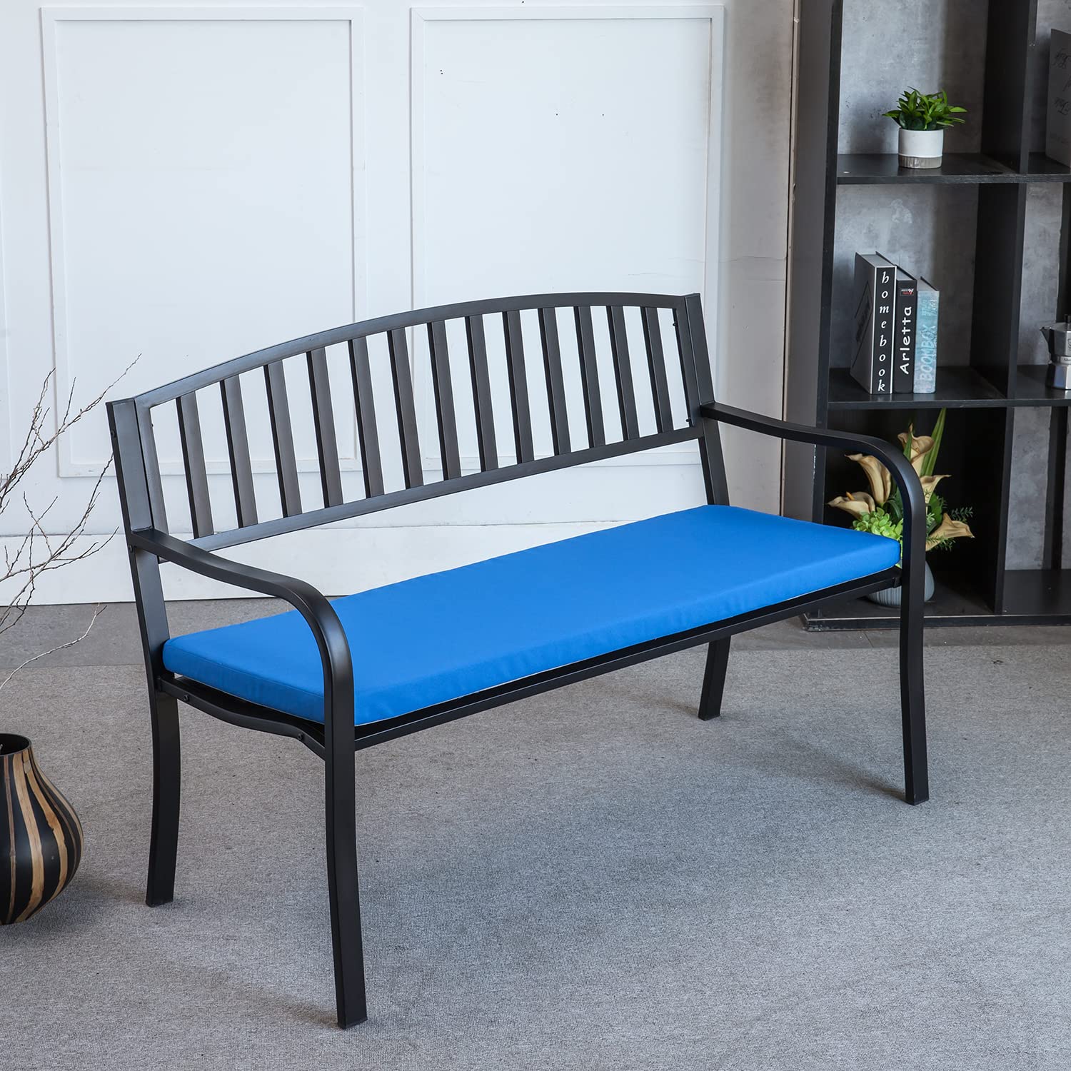 Waterproof Outdoor Bench Cushions for Patio Furniture - SAMTY Garden Swing & Love Seat Cushion with Washable Cover | Perfect for Porch, Deck, Backyard & Outdoor Lounge