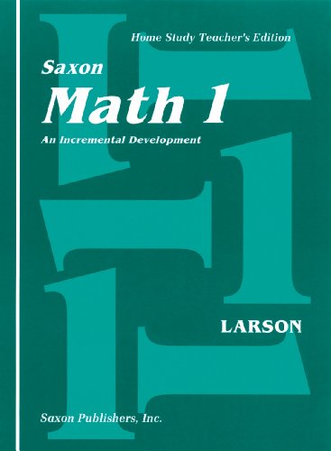 Saxon Math 1 Home Study Teacher's Edition - Incremental Development Homeschool Curriculum for Elementary Students | Perfect for Homeschooling, Tutoring & Classroom Teaching