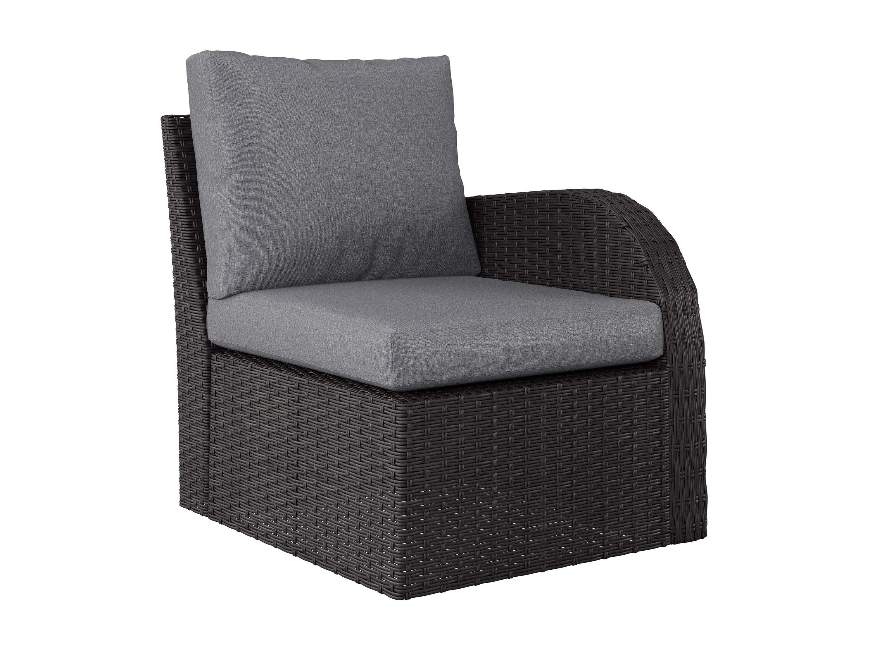 5-Piece Grey Outdoor Loveseat Set - Patio Furniture for Garden, Deck, Poolside & Backyard Relaxation