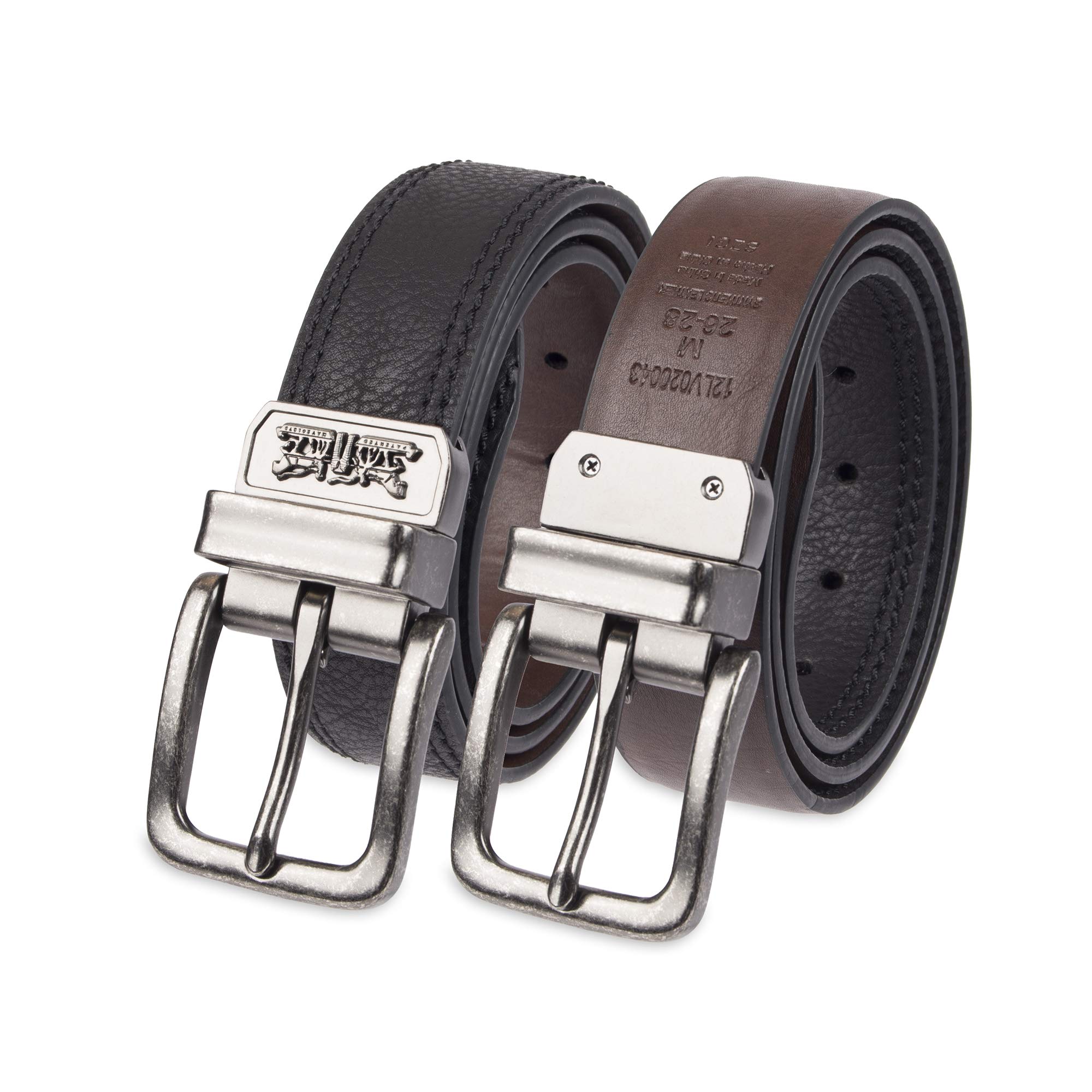 Levi's Big Kids Reversible Belt for Boys & Girls - Adjustable Two-in-One Casual Belt for School & Everyday Wear | Perfect for Jeans, Pants & Uniforms