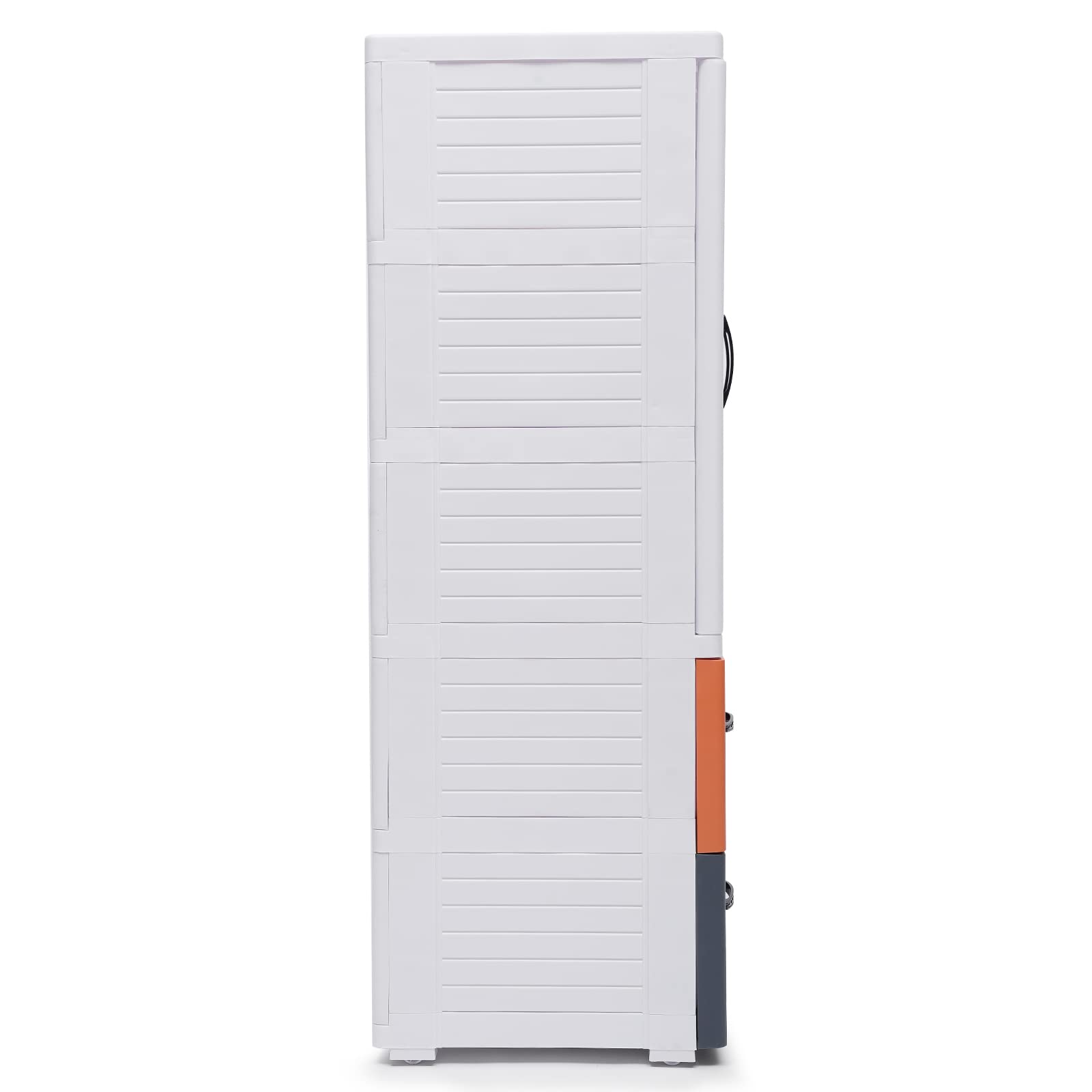 Eapmic 2-Drawer Plastic Storage Cabinet - Tall Standing Dresser for Bedroom, Closet & Nightstand (22.4 x 15.7 x 43.3 Inches) - Space-Saving Organizer for Clothes, Toys & Home Essentials - Available in 3 Colors
