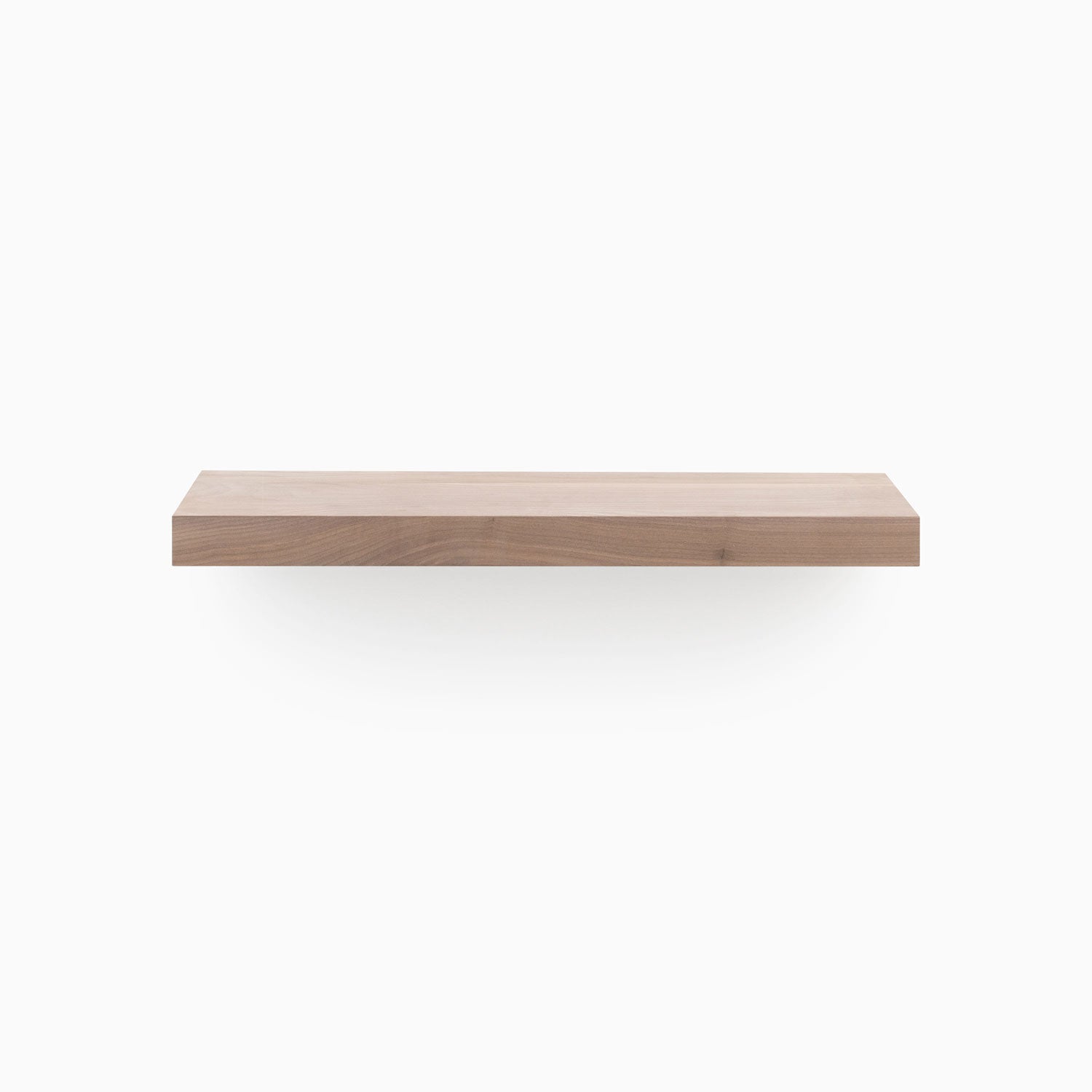 Aksel Unfinished Walnut Floating Shelf - Handmade Solid Wood Wall Shelf for Living Room, Kitchen, Bathroom Decor - Perfect for Displaying Plants, Books, and Home Decor