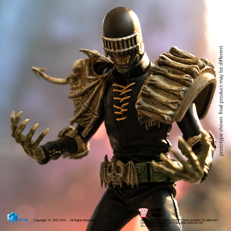 HIYA 6-inch 1/12 Scale Judge Dredd & Judge Death Action Figure Set - Premium Collectible for Superhero Fans | Perfect for Display, Photography, and 1/12 Scale Dioramas