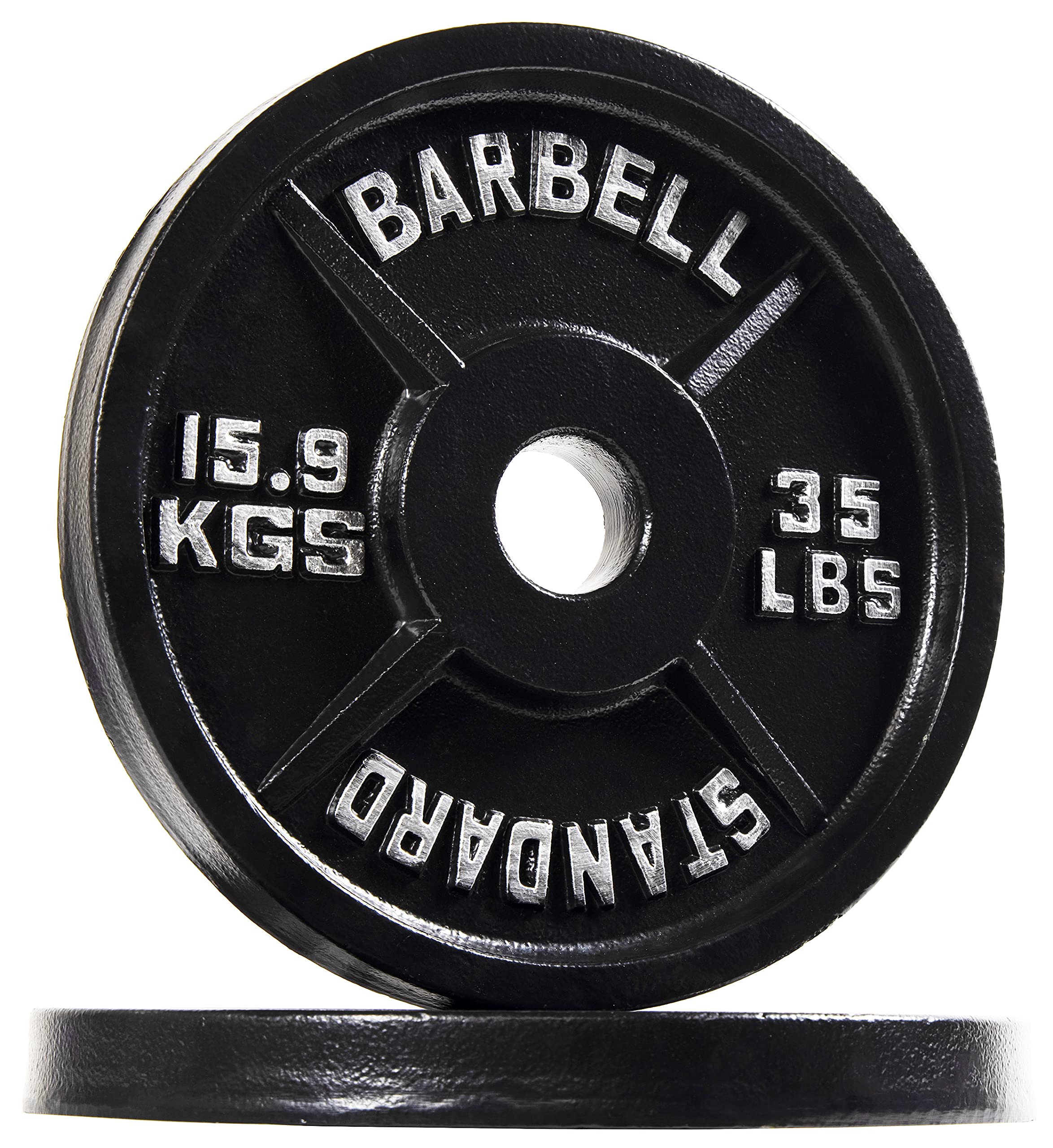 Powergainz Olympic 2-Inch Cast Iron Weight Plates for Strength Training, Weightlifting & Crossfit - Gym Equipment for Home & Commercial Use