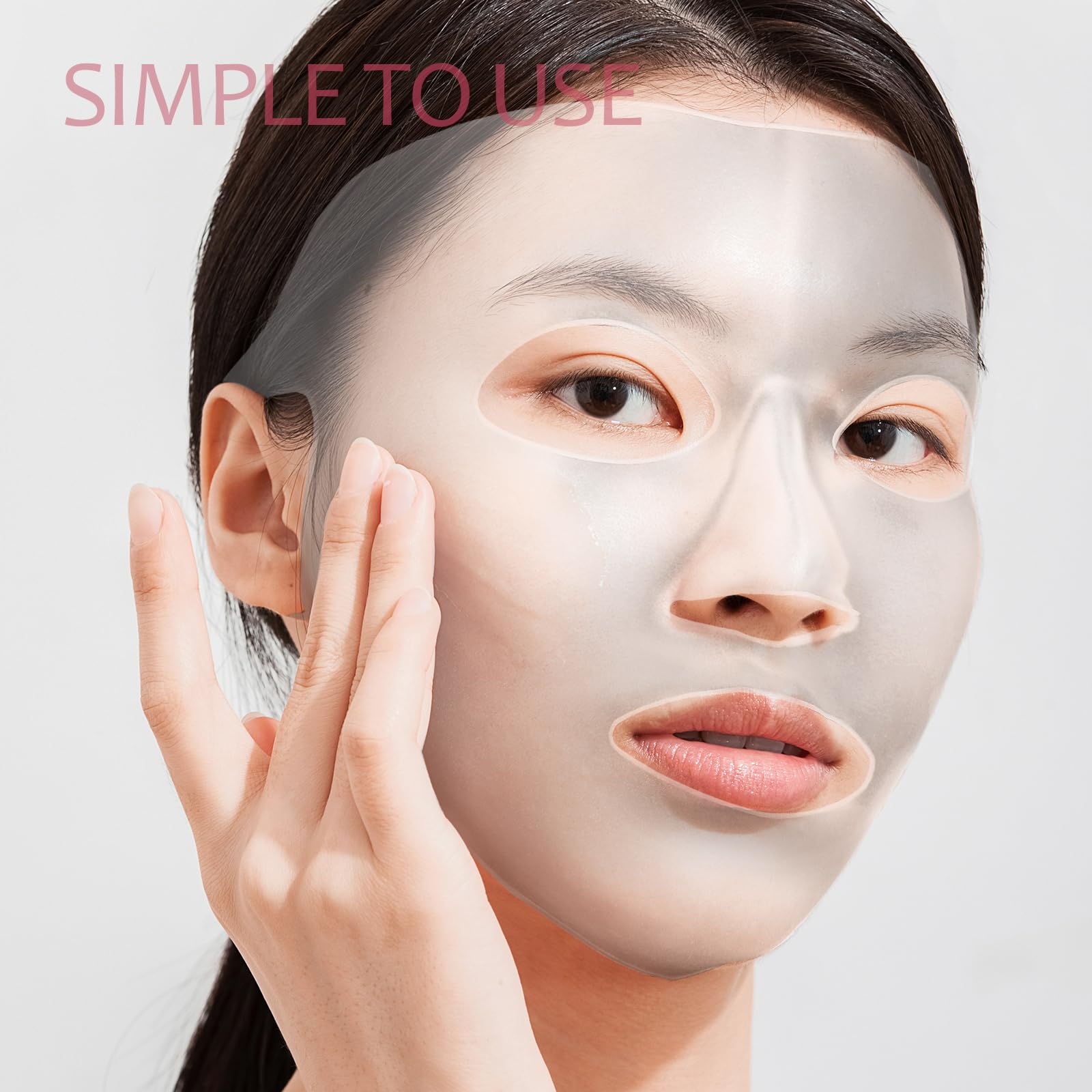 iPetboom 3-Pack Silicone Face Mask Holder - Reusable Sheet Mask Cover for Skincare, Prevents Evaporation & Enhances Absorption - Perfect for Spa, Travel & Home Facial Care Routine