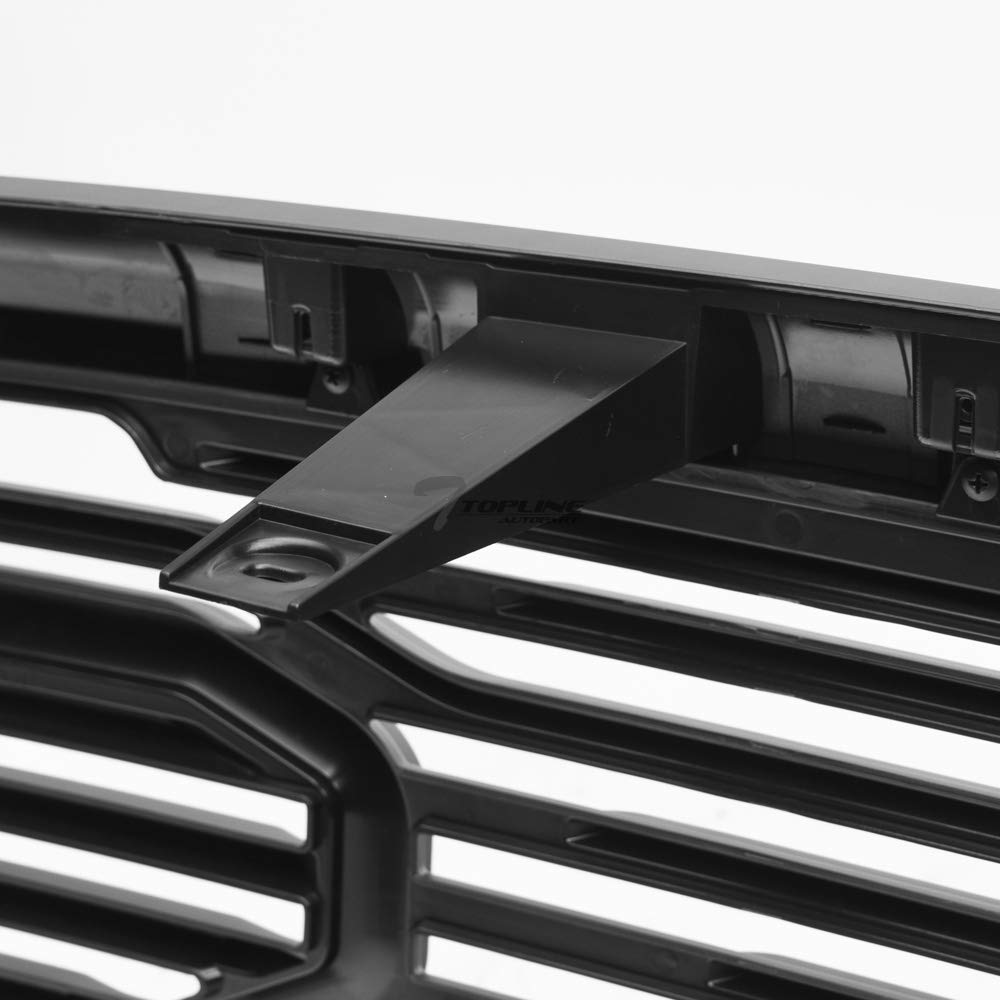 2010-2018 Dodge Ram 2500/3500/4500/5500 Matte Black Big Horn Style Horizontal Front Bumper Grill Grille Replacement - Compatible with Dodge Ram Pickup Trucks, Off-Roading & Daily Driving Upgrade