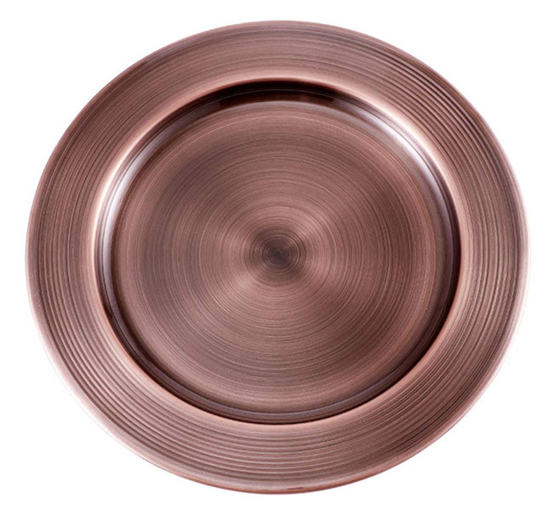 Oncefirst 6-Piece Stainless Steel Charger Plates Set - 11.8