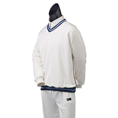 Gunn & Moore Teknik Trimmed Cricket Sweater - Premium Cricket Wear for Training & Matches - Comfortable & Durable Performance Apparel