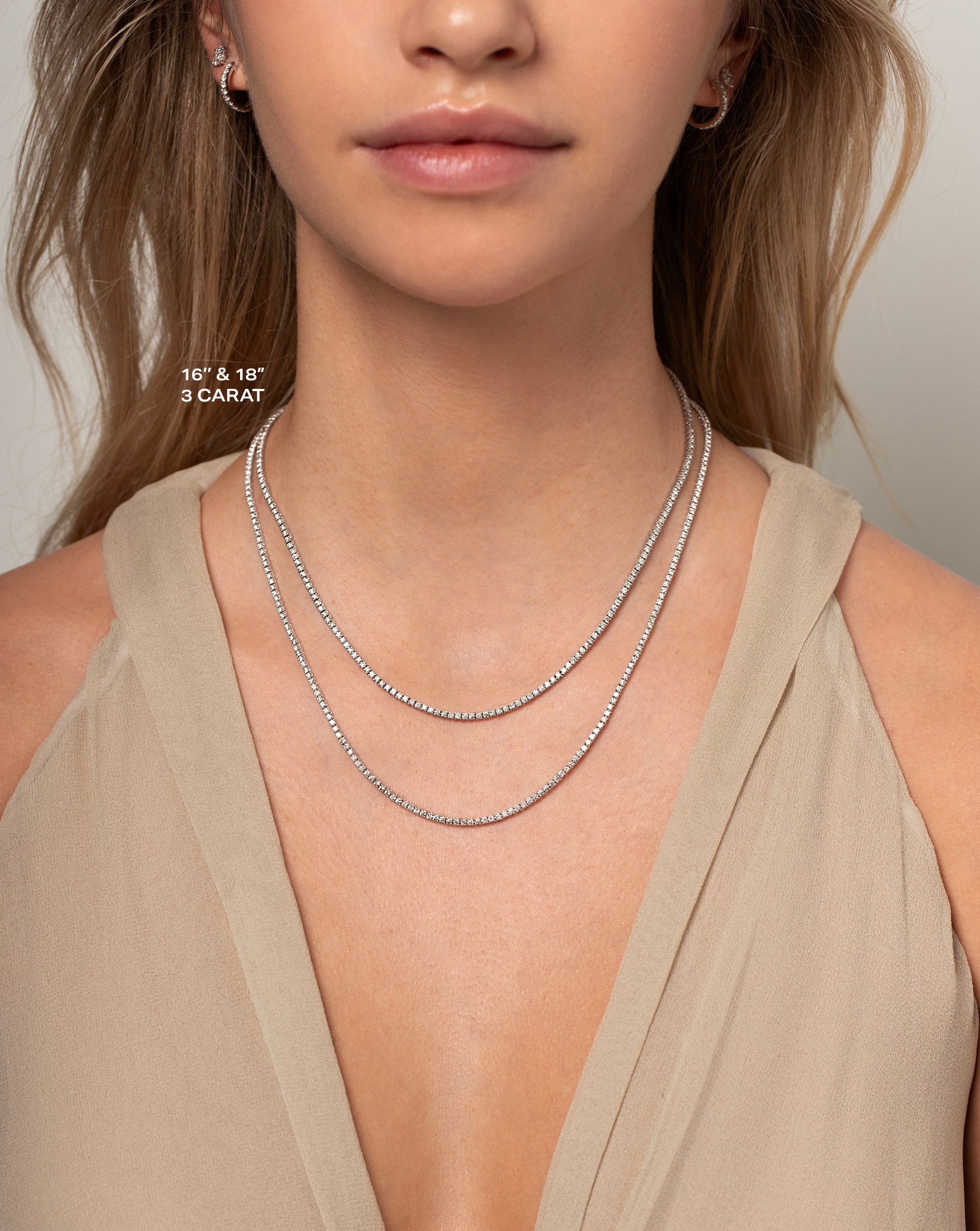 Elegant Diamond Tennis Necklace for Women - 14K Gold Plated Cubic Zirconia Pendant - Perfect for Weddings, Parties & Special Occasions