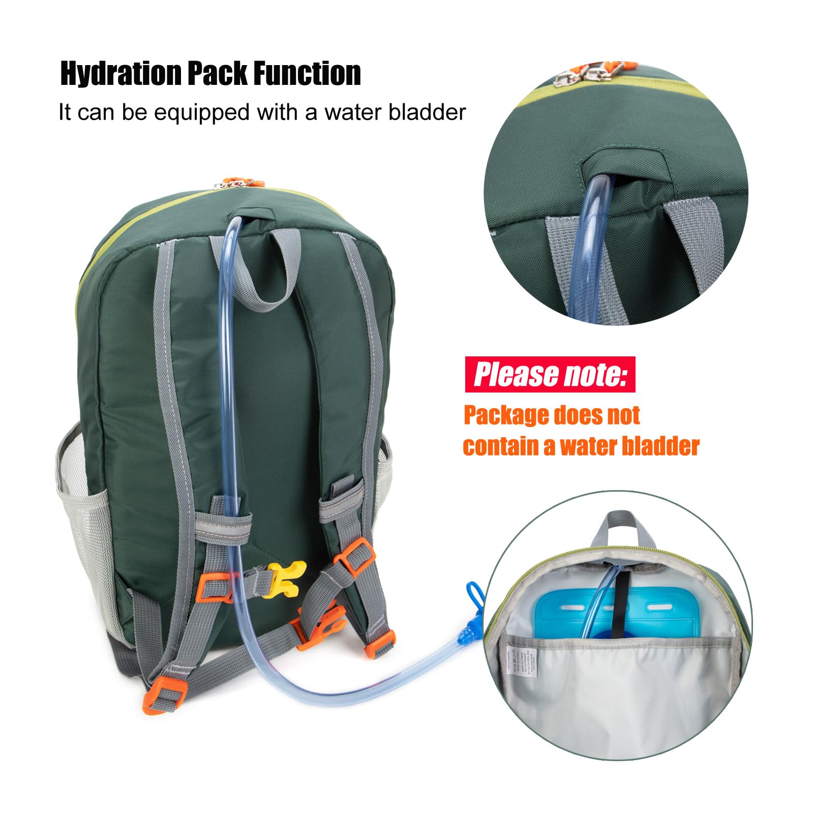 Kids Hiking Backpack for Boys & Girls - Lightweight Small Daypack for Camping, Travel & Outdoor Adventures (Green) - Perfect for School, Day Trips & Nature Exploration