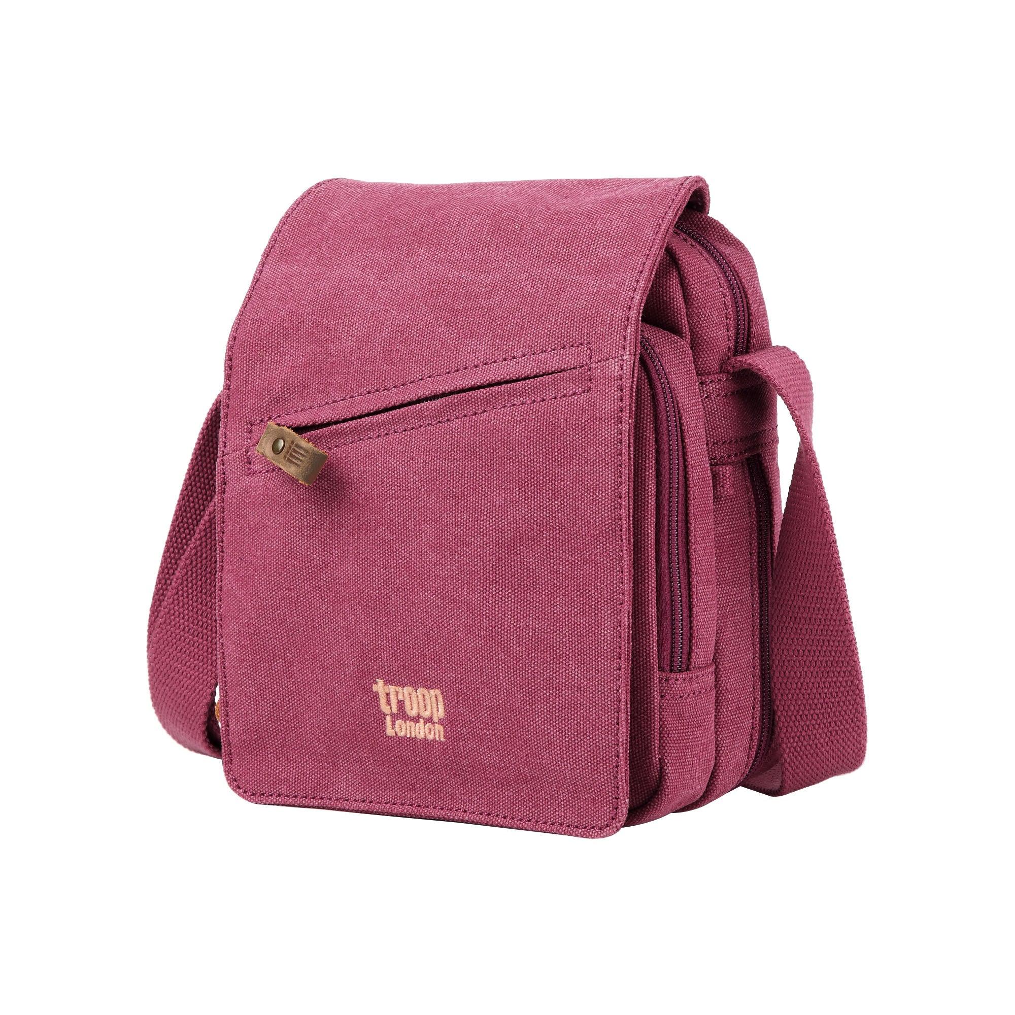 TRP0239 Troop London Classic Canvas Crossbody Bag - Stylish & Durable for Travel, Work & Everyday Use