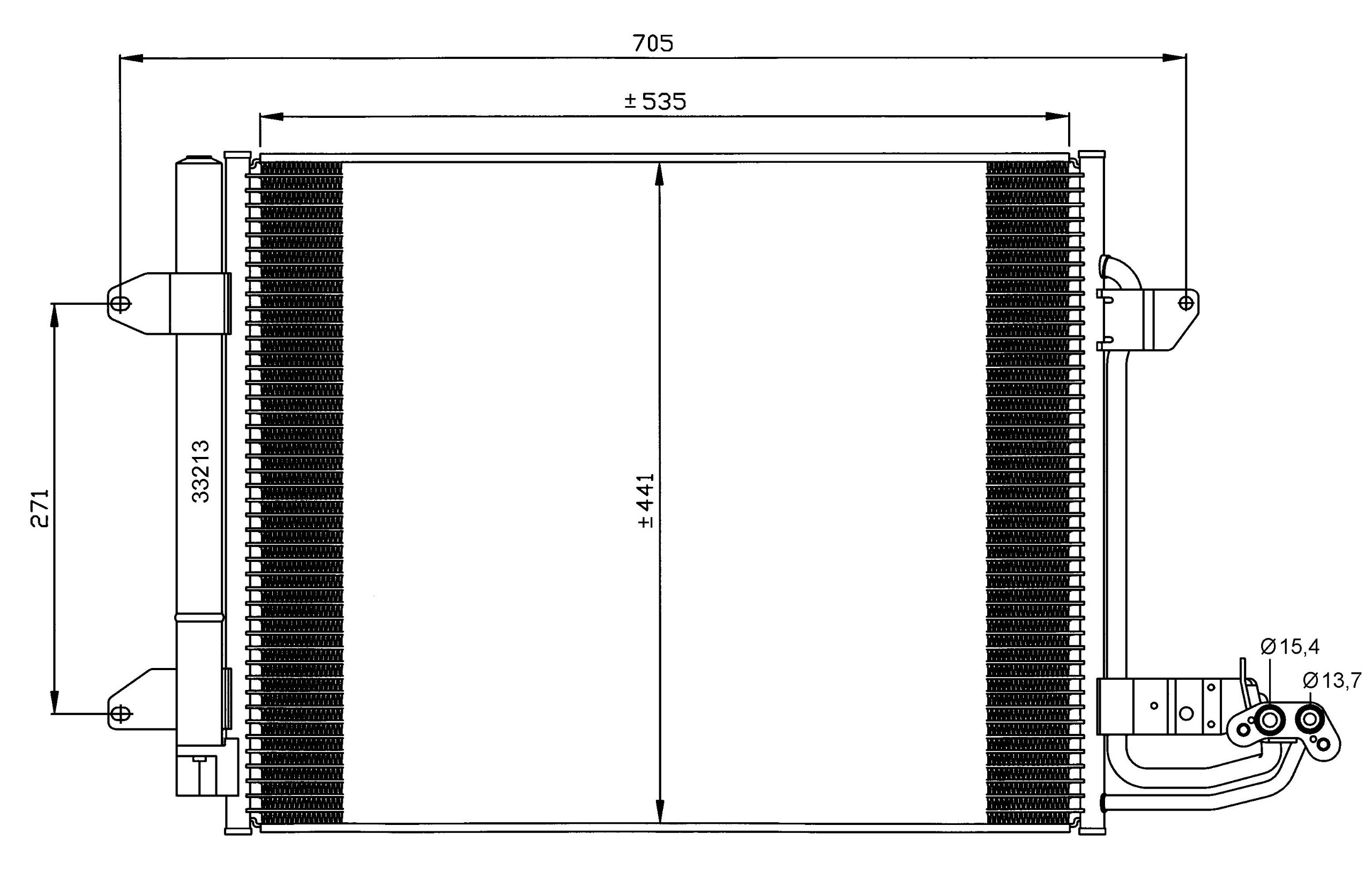 High-Efficiency 35521 AC Condenser - Durable Replacement for Air Conditioning Systems | Perfect for Home, Auto & HVAC Repair
