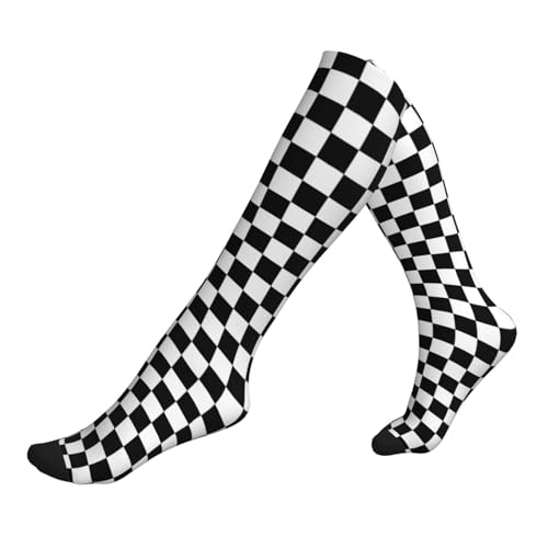 Black and White Grid Checked