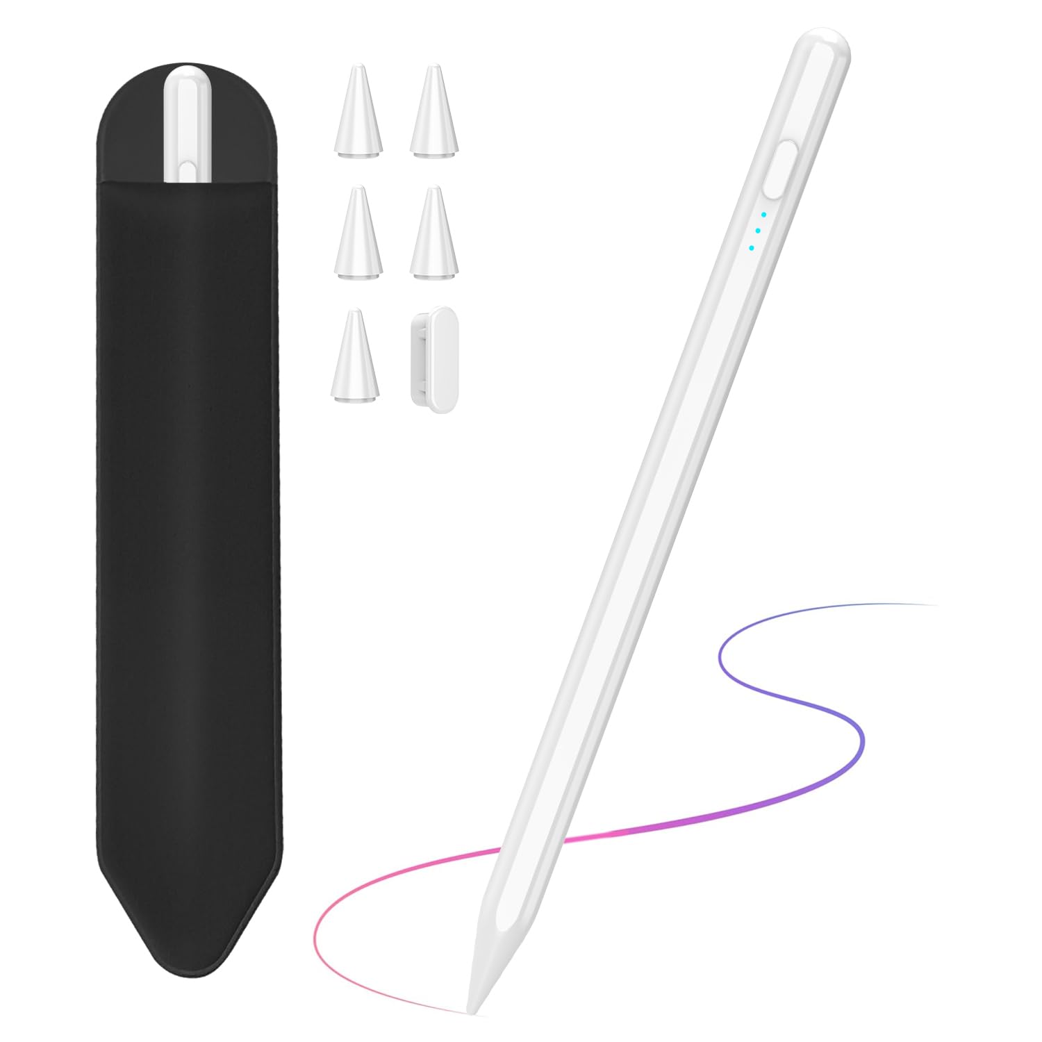 Fast Charging Stylus Pen for iPad 2018-2023 - Compatible with iPad 10th/9th/8th/7th/6th Gen, iPad Air 4/3, iPad Mini 6/5 & iPad Pro 11