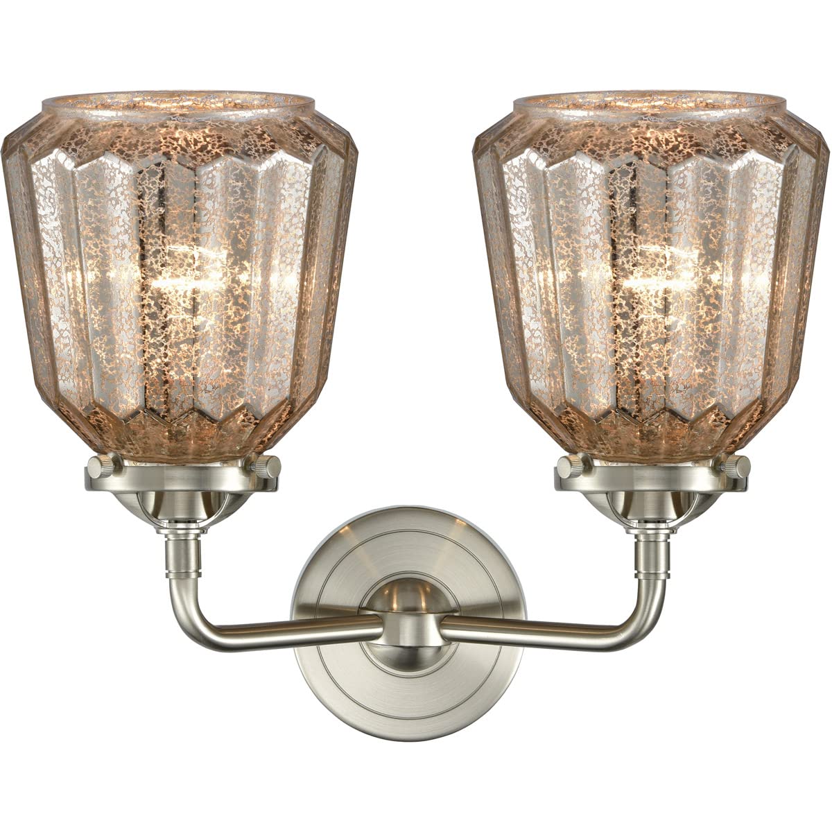 Innovations Lighting Chatham 2-Light LED Bathroom Vanity Light - Nouveau Collection - Modern Fixture for Bathroom Mirror Lighting & Home Decor