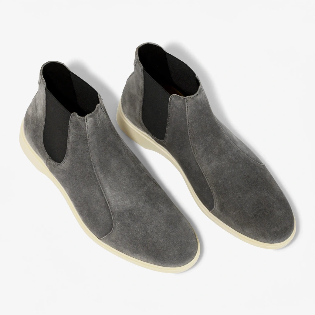 Premium Chelsea Boots for Men - Carbon Black Leather Ankle Boots | Waterproof & Comfortable | Perfect for Casual, Office & Outdoor Wear