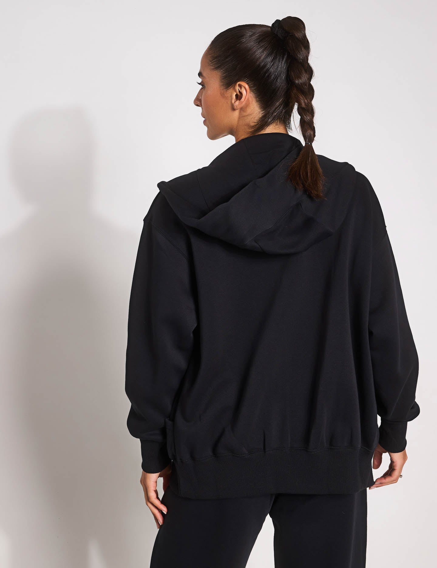 Phoenix Fleece Oversized Hoodie for Women & Men - Soft & Comfortable Sportswear in Black/Sail - Perfect for Gym, Running, and Casual Wear