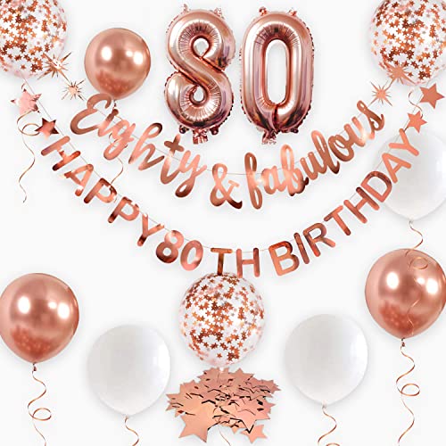 80 Birthday Banner