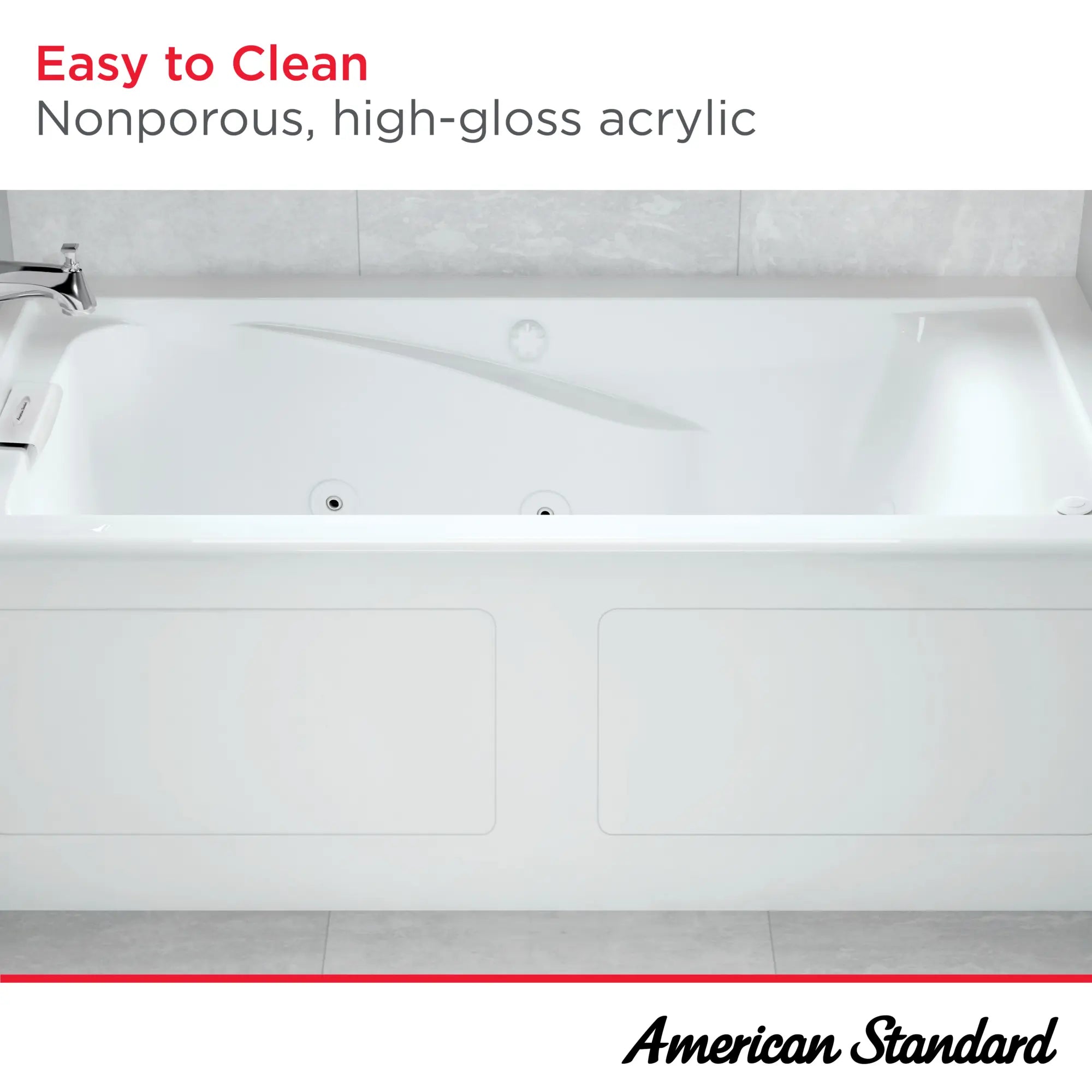 EverClean 60x32 Inch Whirlpool Bathtub with Apron - Premium Acrylic Drop-In Soaking Tub for Bathroom Remodel, Spa Relaxation & Hydrotherapy at Home