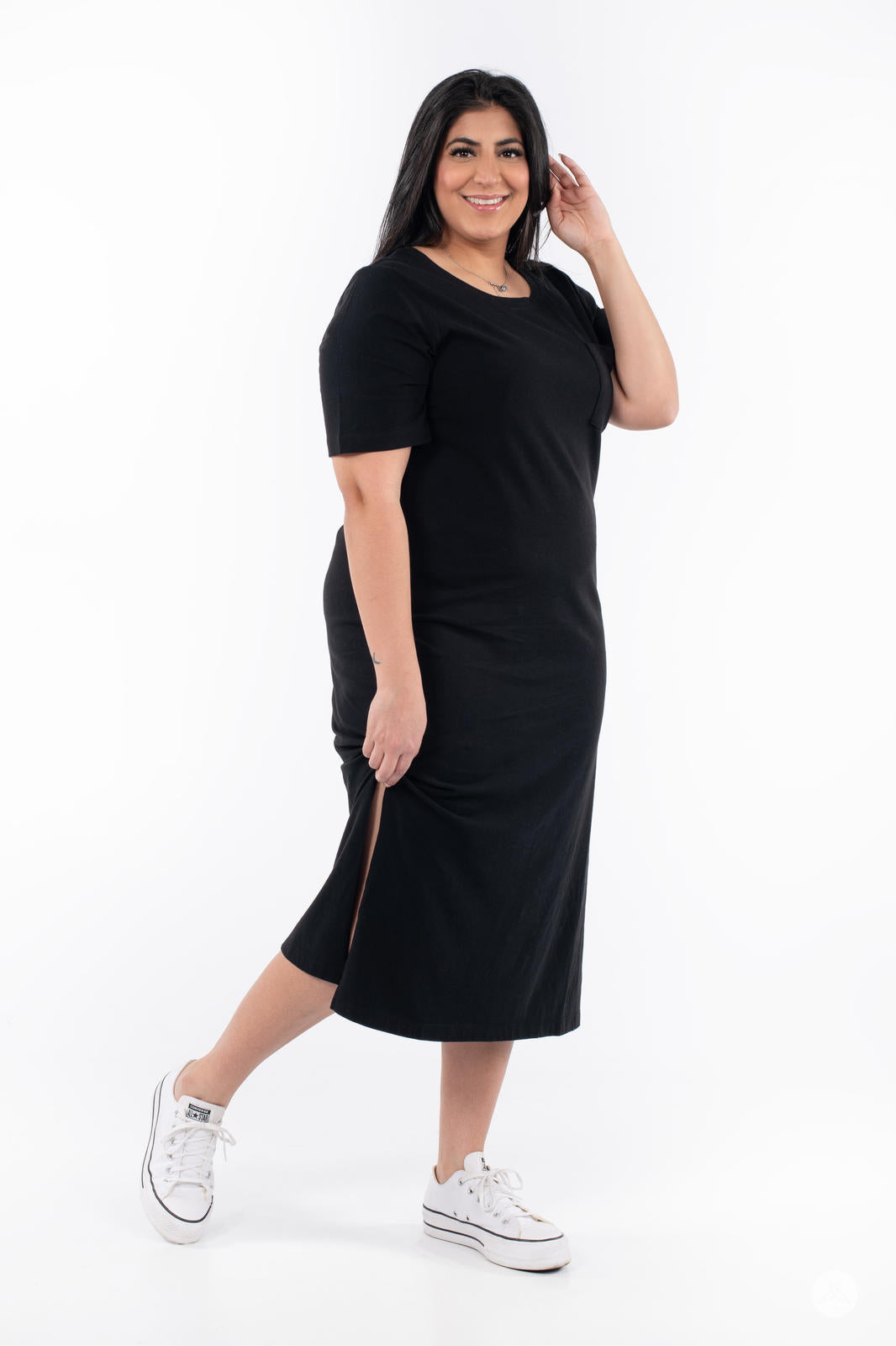 Stylish Pocket Tee Maxi Dress for Women - Comfortable Casual Summer Long Dress with Pockets - Perfect for Beach, Travel, and Everyday Wear